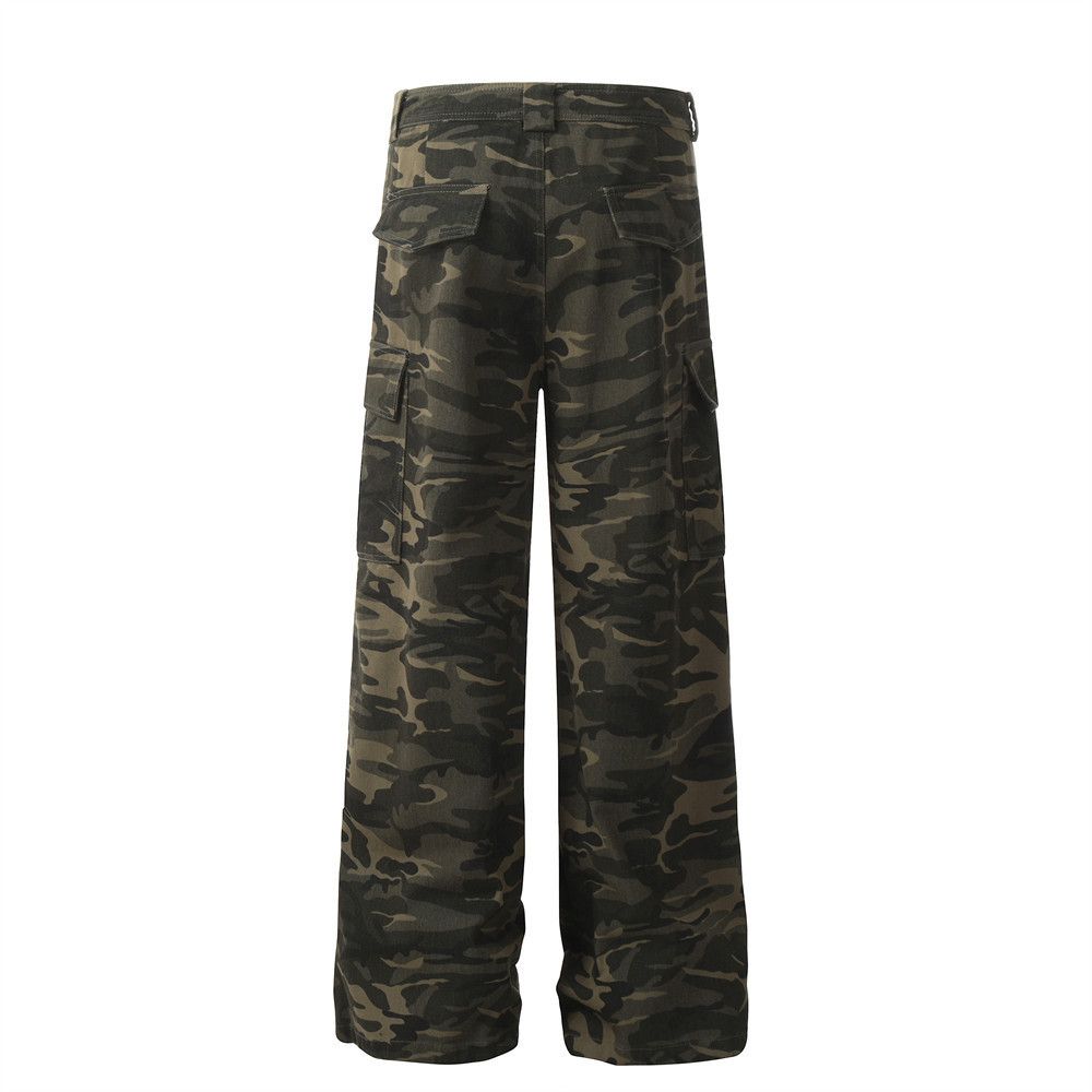 Japanese Brand × Jean Men's American high street cargo camouflage casual jeans Size US 32 / EU 48 - 2 Thumbnail
