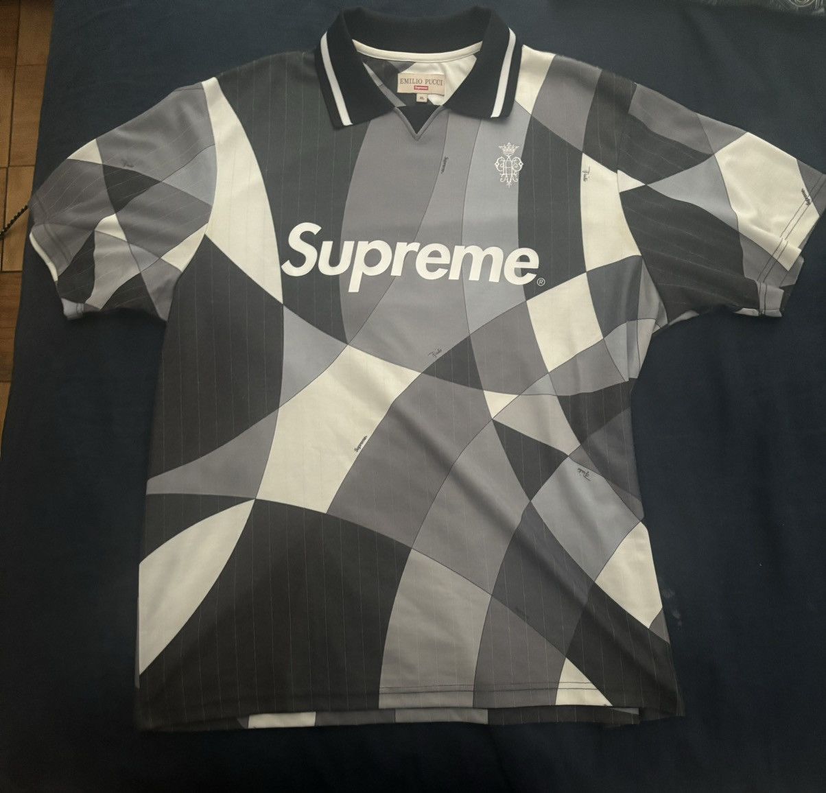 Supreme Supreme Emilio Pucci Soccer Jersey Black | Grailed