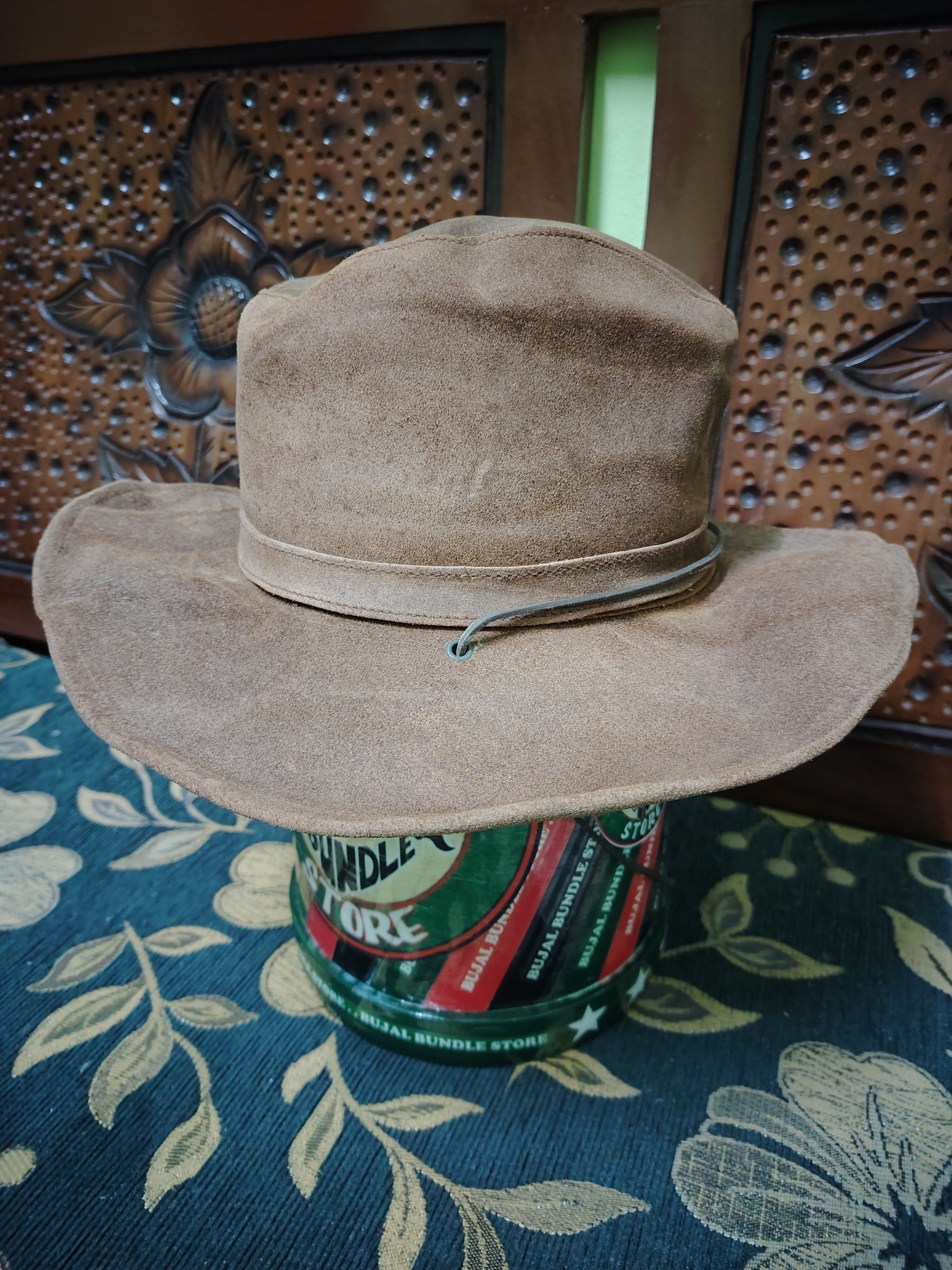Minnetonka Vintage Minnetonka Genuine Leather Bucket Hat Size ONE SIZE - 2 Thumbnail