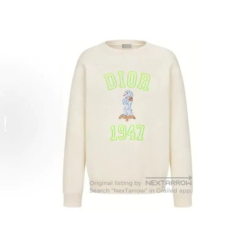 Dior Dior Men's Cotton Sweatshirt in Ivory . Size US L / EU 52-54 / 3 - 1 Thumbnail