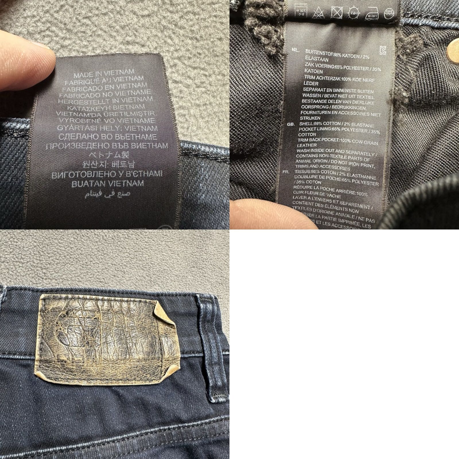 G-Star G Star Raw Jeans Mens 29x32 (28x29.5) Blue Revend Super Slim Skinny Fit Denim Size US 29 - 8 Thumbnail
