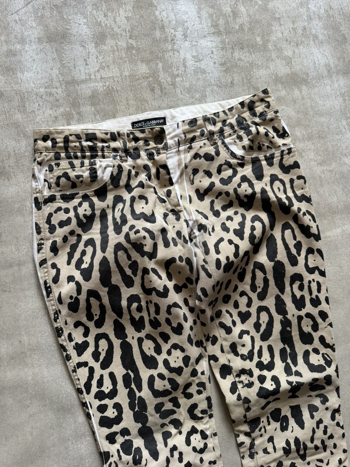 Dolce & Gabbana Dolce & Gabbana Leopard Print Jeans Size 42" / US 20 - 3 Thumbnail