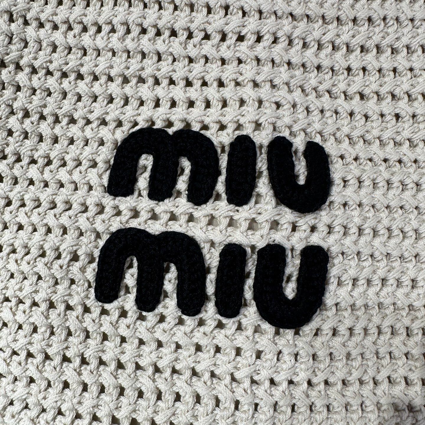 Miu Miu MiuMiu IVY Logo Embroidery Hand/Shldr Bag mar432 Size ONE SIZE - 8 Thumbnail