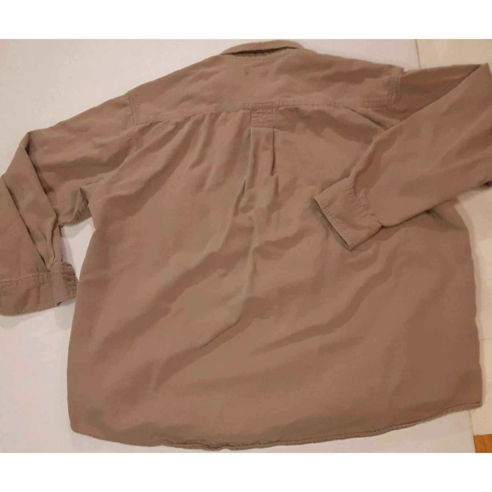 Vintage VINTAGE Field Master Shirt L Beige Canvas Heavy-Duty Button-Up Long Sleeve Mens Size US L / EU 52-54 / 3 - 3 Thumbnail