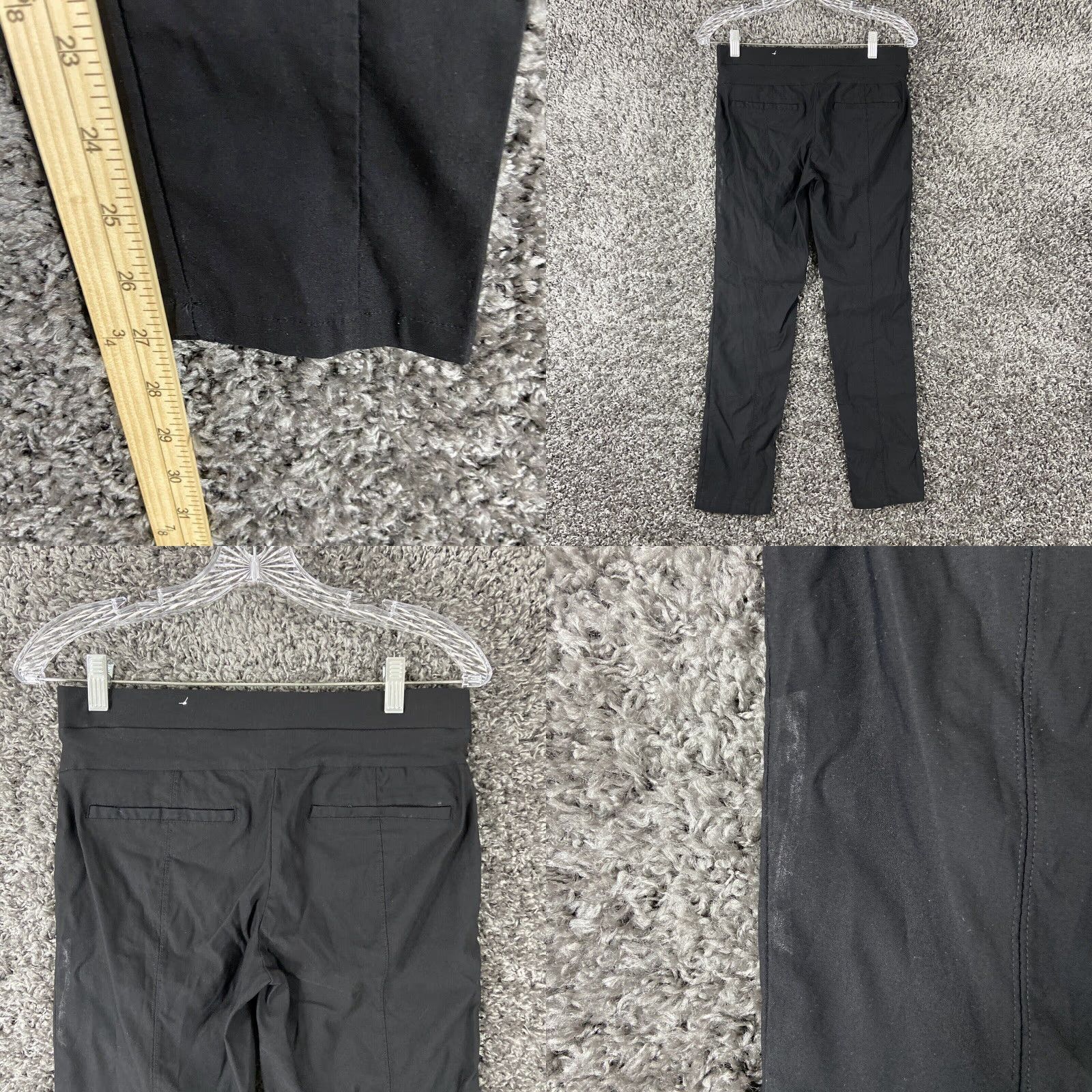 Vintage VINTAGE? Wait: Simply Vera Vera Wang Ankle Pants Women’s S Black Mid Rise Female Small Ankle Length Women’s Pants Size 28" / US 6 / IT 42 - 8 Thumbnail