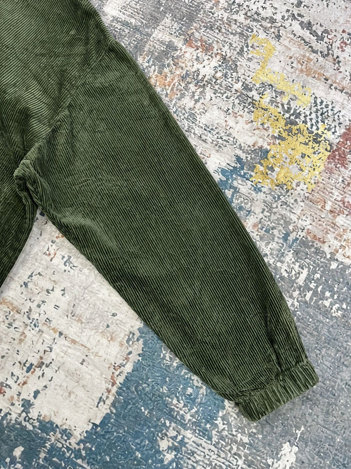 Japanese Brand Oh! The Guilt Corduroy Moss Green Zipper Jackets Size US L / EU 52-54 / 3 - 8 Thumbnail