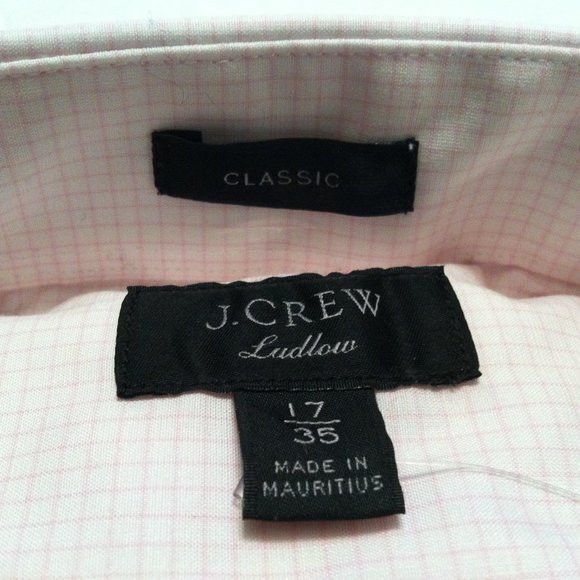 J.Crew J.CREW LUDLOW MENS NEW LIGHT PINK COTTON DRESS SHIRT 17/35 Size US XL / EU 56 / 4 - 7 Thumbnail