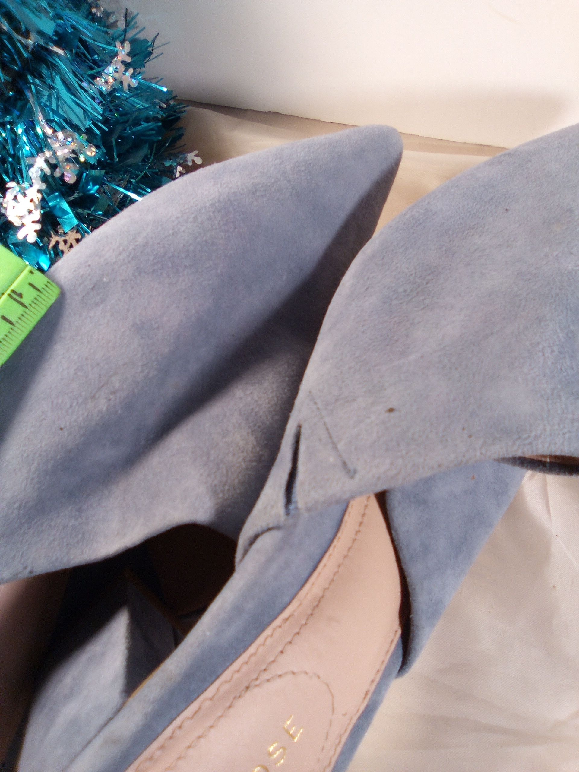 Other TARYN ROSE LIGHT BLUE SUEDE LEATHER SLIDER CASUAL SANDAL 9M Size US 9 / IT 39 - 9 Thumbnail