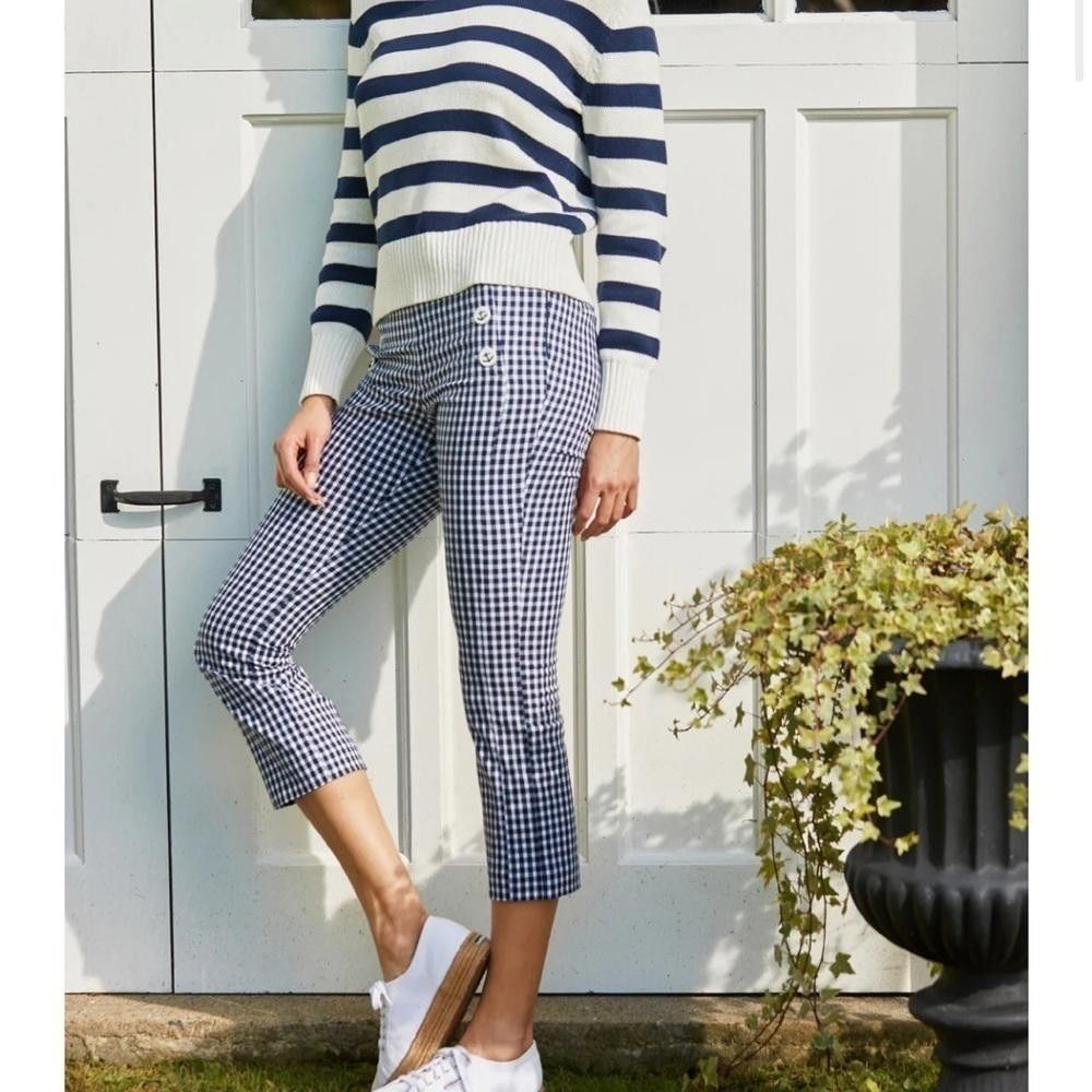 Designer Tyler Boe 23220 Navy and White Striped Sweater Size XS / US 0-2 / IT 36-38 - 2 Thumbnail