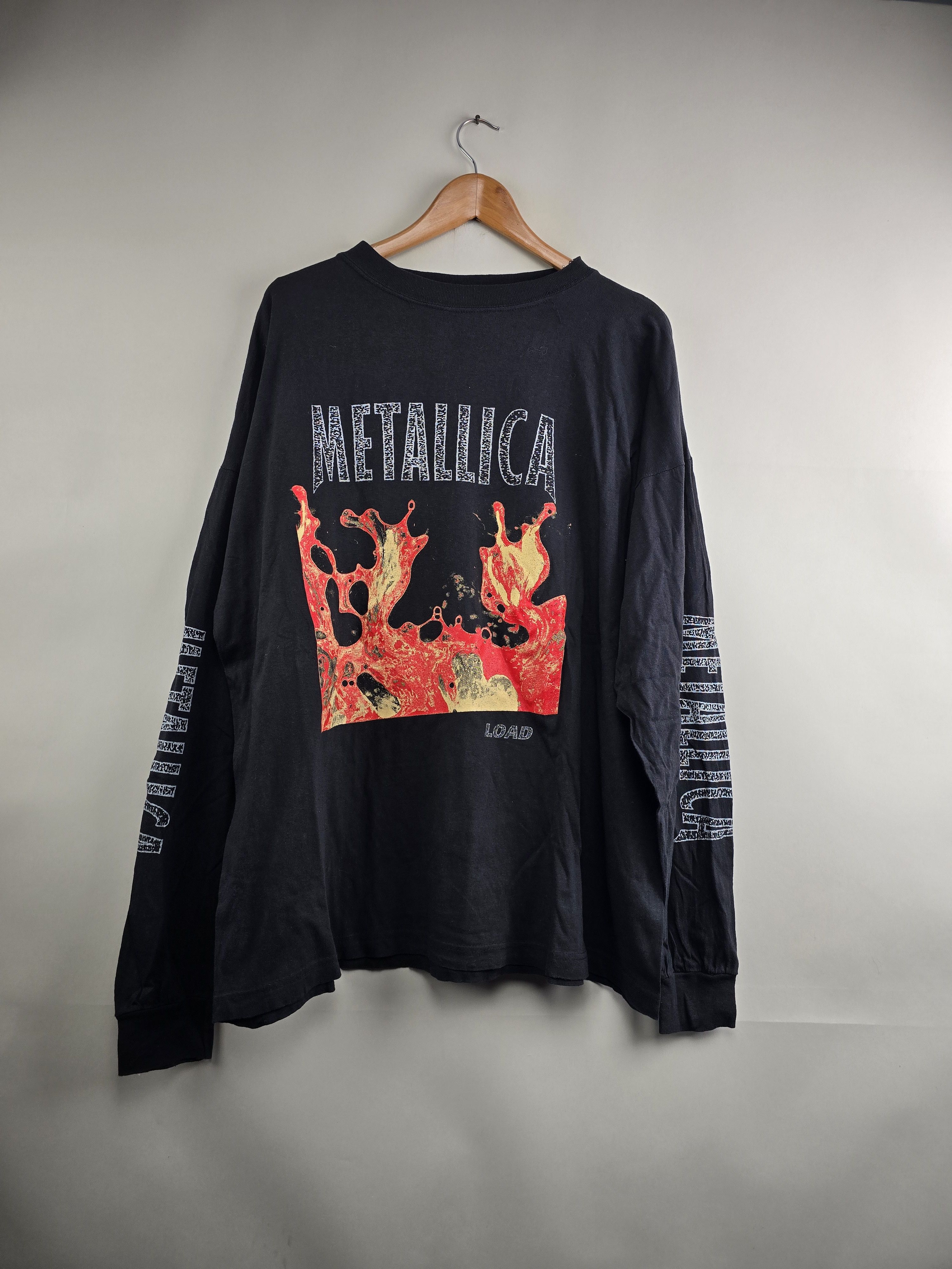 Band Tees × Metallica × Vintage 90s Metallica Load Long-sleeved XL 25.5" 30" Size US XL / EU 56 / 4 - 1 Thumbnail