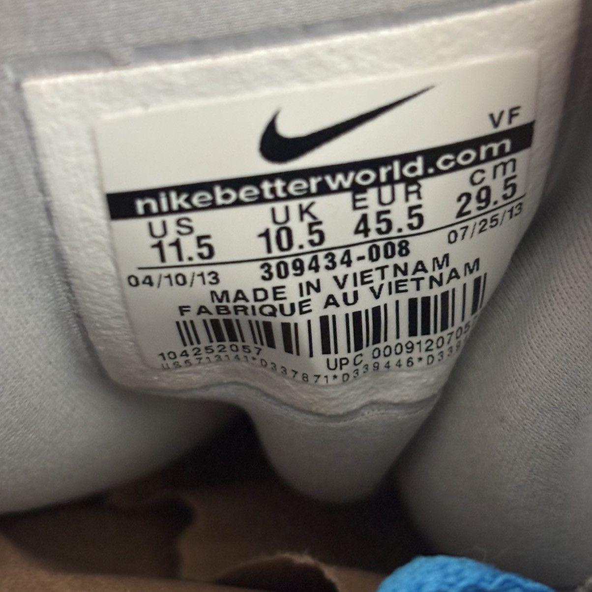 Nike Size 11.5 - Nike Diamond Turf Hero Blue Super Clean No Box Size US 11.5 / EU 44-45 - 8 Thumbnail