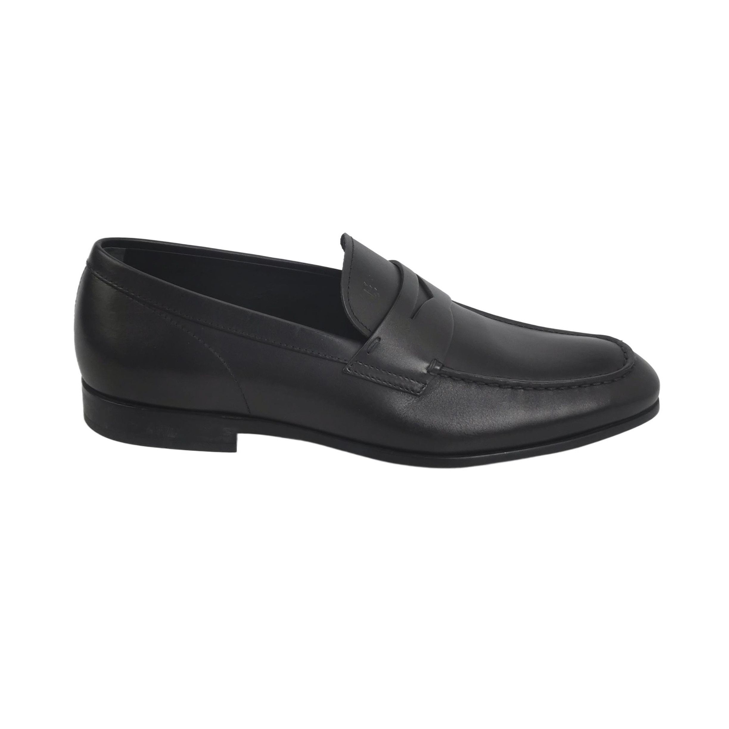 Tod's Tod's Black Leather Penny Loafers 42.5 Size US 9 / EU 42 - 1 Thumbnail
