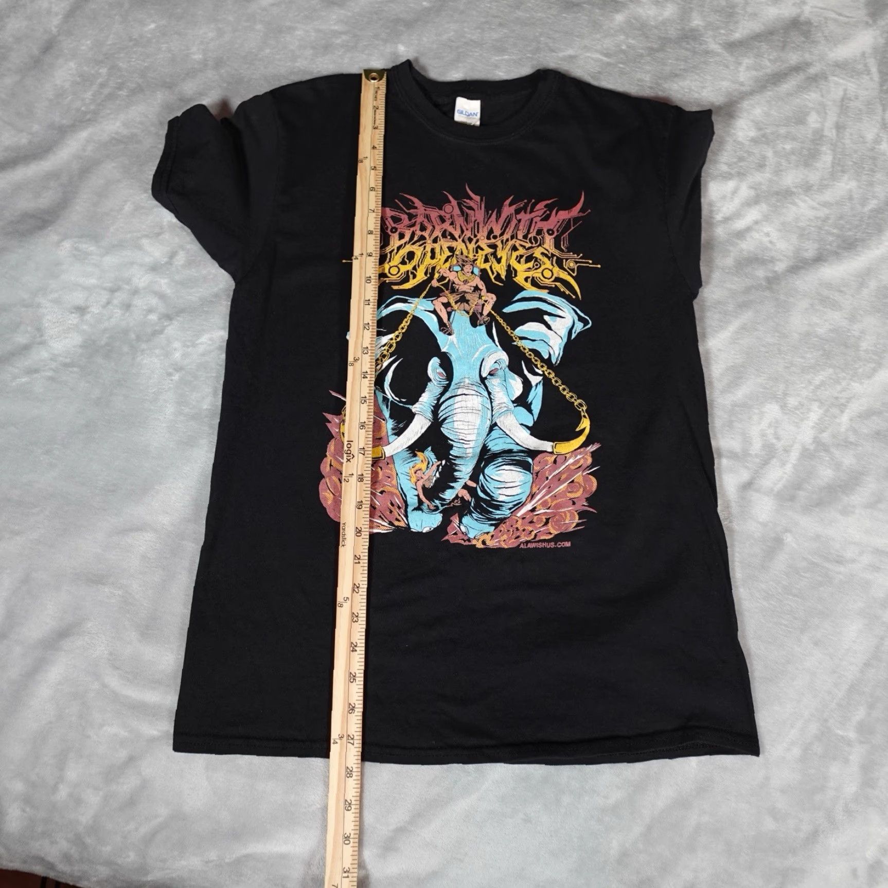 Gildan VINTAGE Gildan Death Metal Band T-Shirt Men M Slim Fit Music Black Size US M / EU 48-50 / 2 - 7 Thumbnail