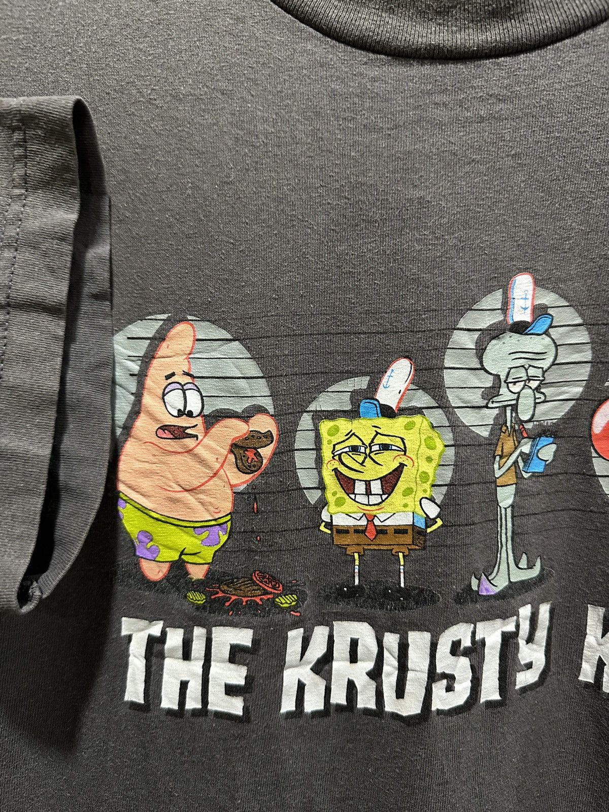Cartoon Network × Vintage Vintage Spongebob The Krusty Krew Faded Tee Size US L / EU 52-54 / 3 - 6 Thumbnail