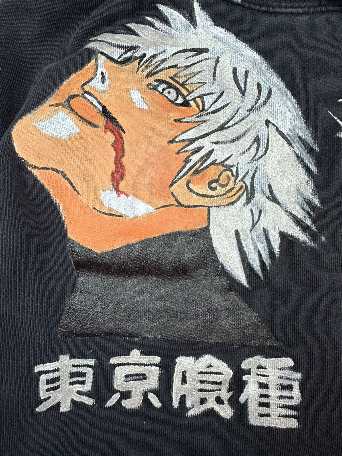 Anime Hand Painted Tokyo Ghoul Hoodie ZXC Graffiti Anime Size US S / EU 44-46 / 1 - 4 Thumbnail
