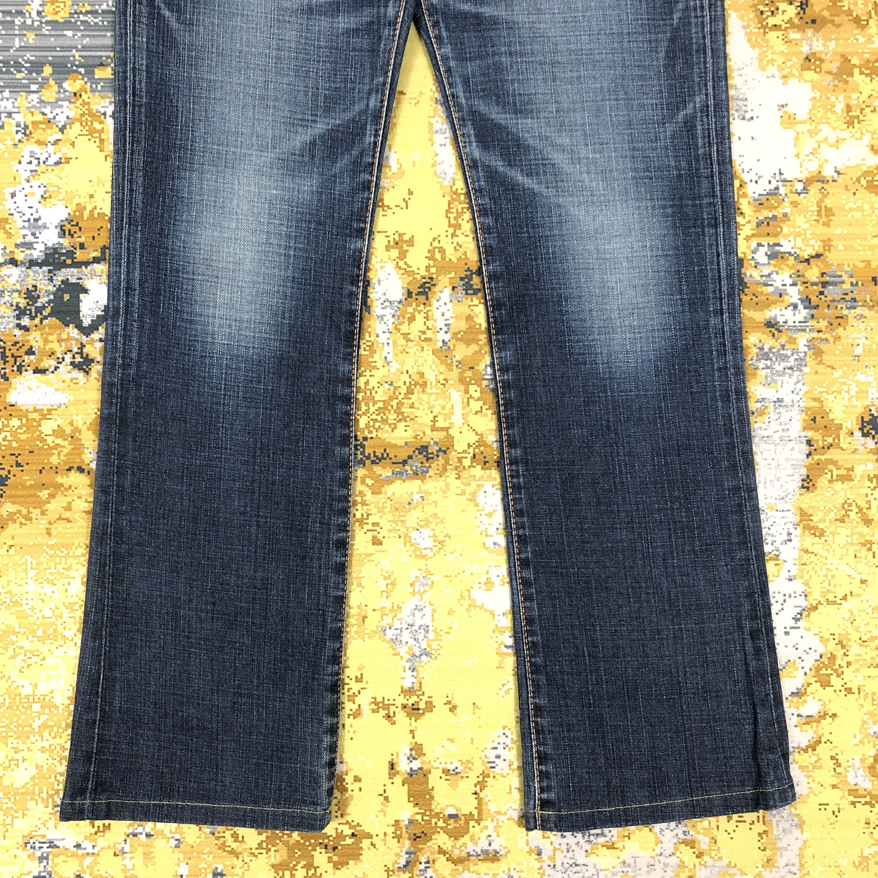 Edwin × Vintage Vintage Edwin Flare Jeans Blue Trip Denim 29 x 30.5 L1278 Size 29" - 3 Thumbnail