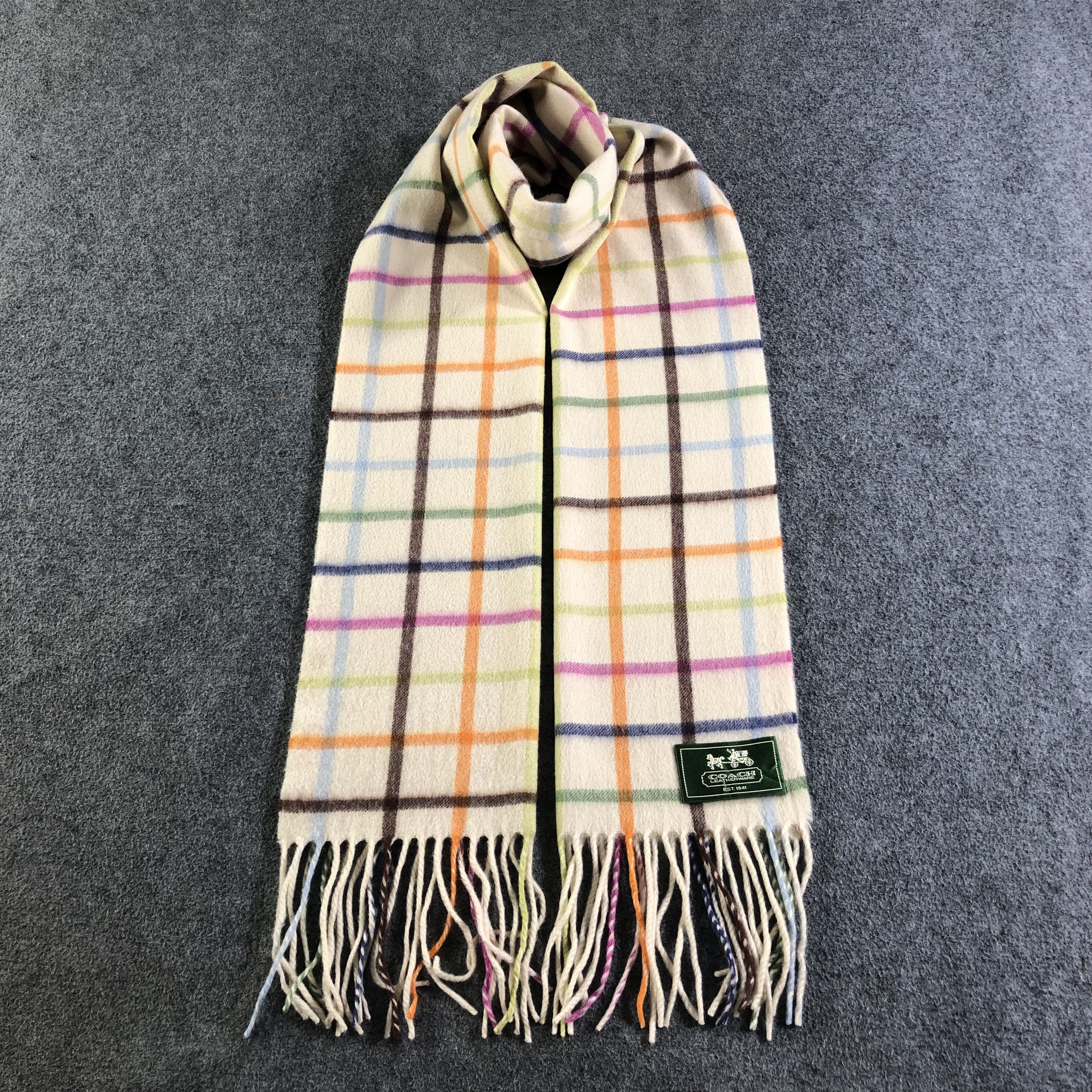 Coach Coach Cashmere Scarf Muffler Neckwear V2525 Size ONE SIZE - 1 Thumbnail