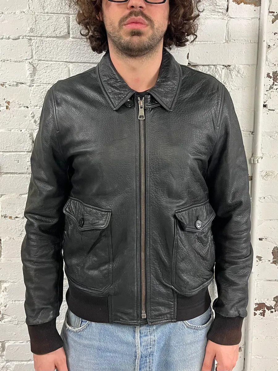 Burberry Burberry Black Cargo Pocket Black Premium Leather Jacket Size US M / EU 48-50 / 2 - 2 Thumbnail