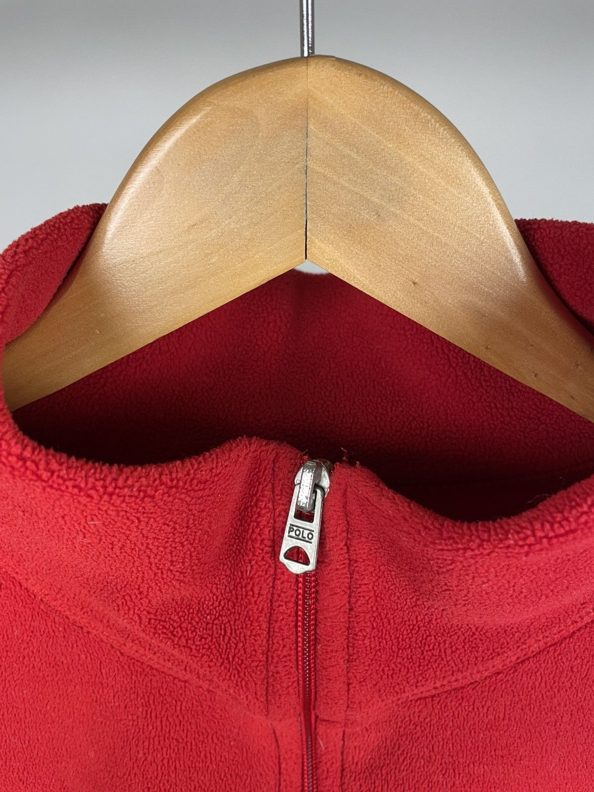 Polo Ralph Lauren × Ralph Lauren × Vintage Polo sport Ralph Lauren red fleece 1/4 zip Size US XL / EU 56 / 4 - 6 Thumbnail