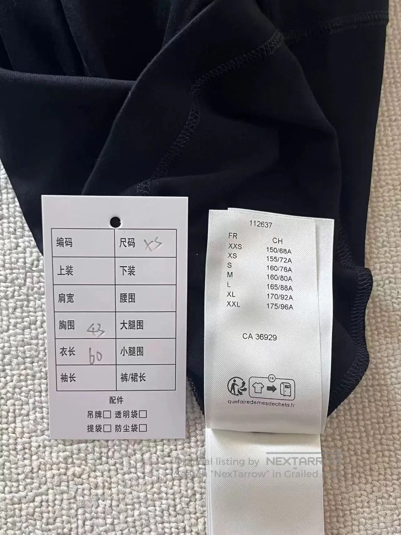 Louis Vuitton louis vuitton black cotton t. Size XS / US 0-2 / IT 36-38 - 4 Thumbnail