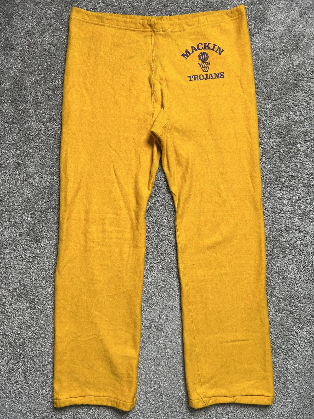 Champion Vintage 80s Champion Sweatpants Mackin Trojans Basketball Size US 38 / EU 54 - 2 Thumbnail