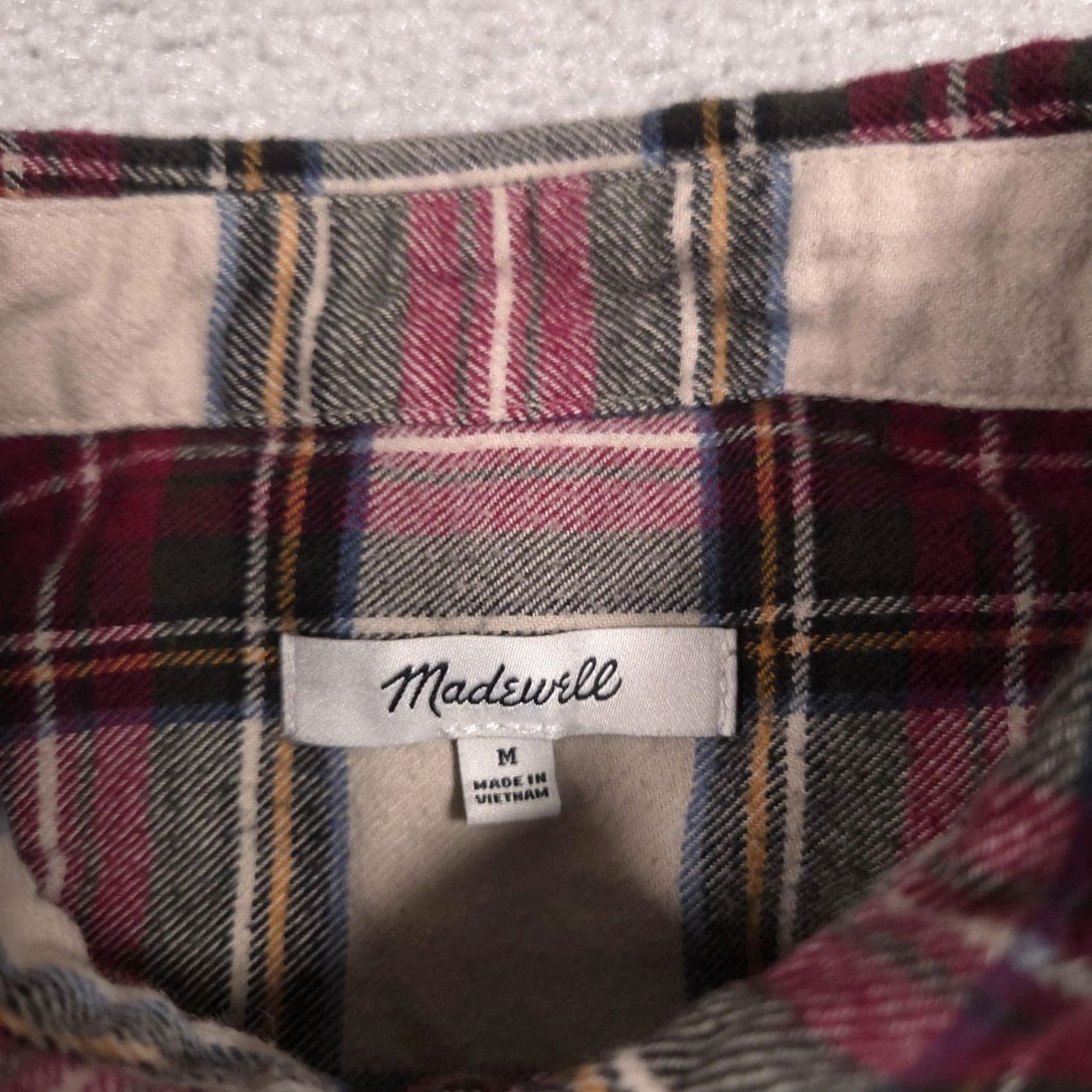 Madewell Madewell Shirt Womens Medium Red Plaid Flannel Button Front Long Sleeve Top Size M / US 6-8 / IT 42-44 - 6 Thumbnail