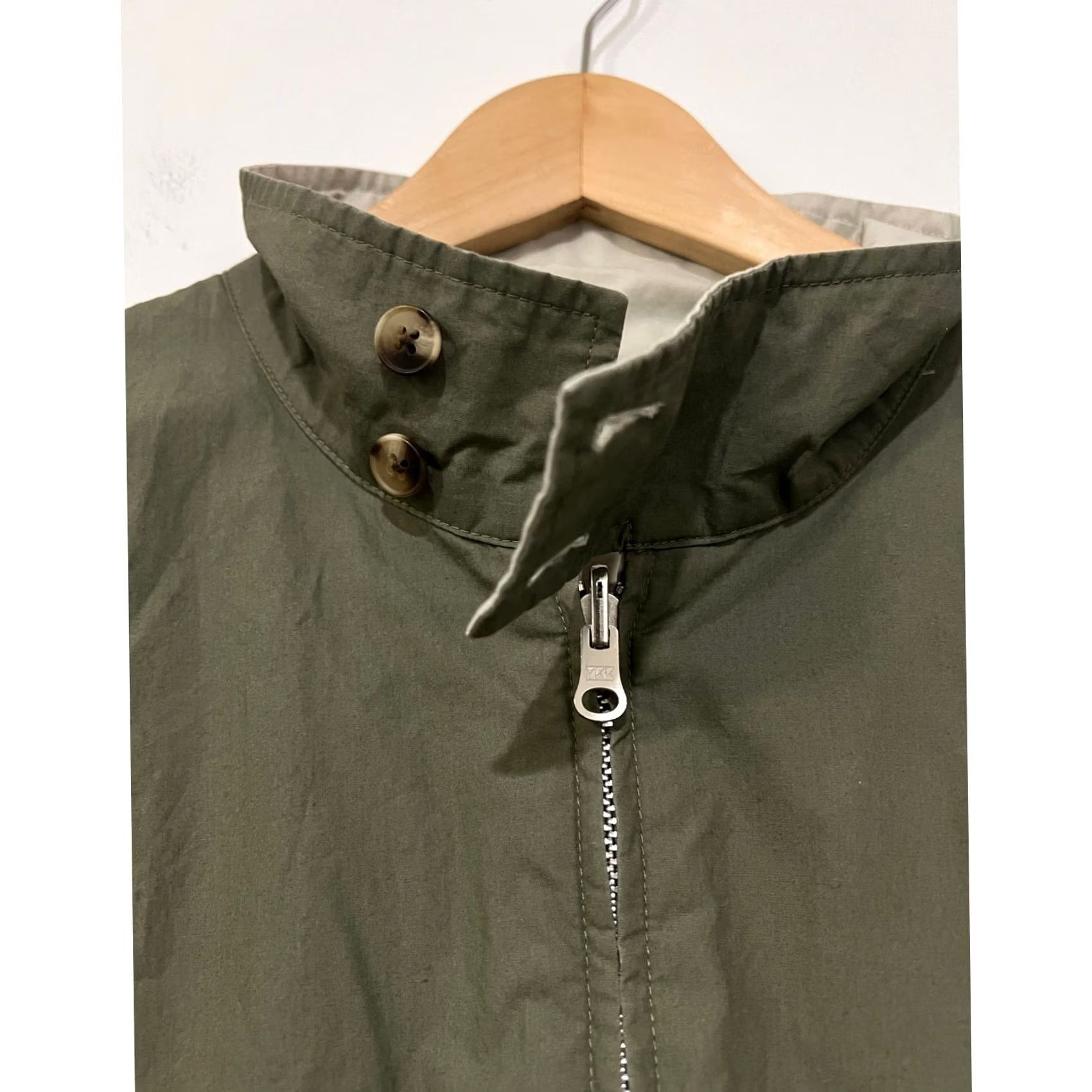 Lands' End Lands' End Reversible Cotton Bomber Jacket Mens L Green Full Zip Size US L / EU 52-54 / 3 - 3 Thumbnail