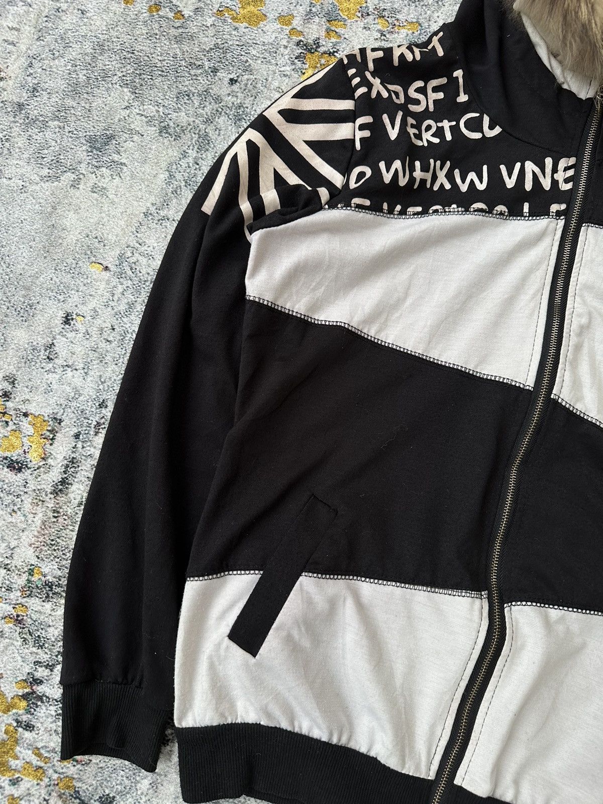 20471120 BRITISH POEM FUR ZIP HOODIE IF SIX WAS NINE LGB STYLE Size US M / EU 48-50 / 2 - 4 Thumbnail