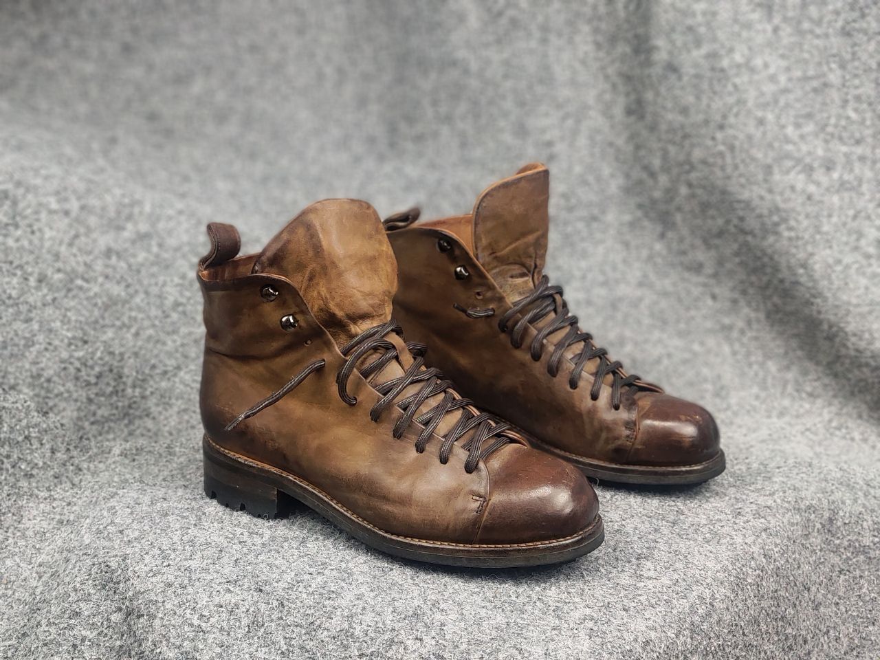 Other Lemargo handmade leather shoes lace Combat Boots Carol MA+ Size US 10 / IT 40 - 7 Thumbnail
