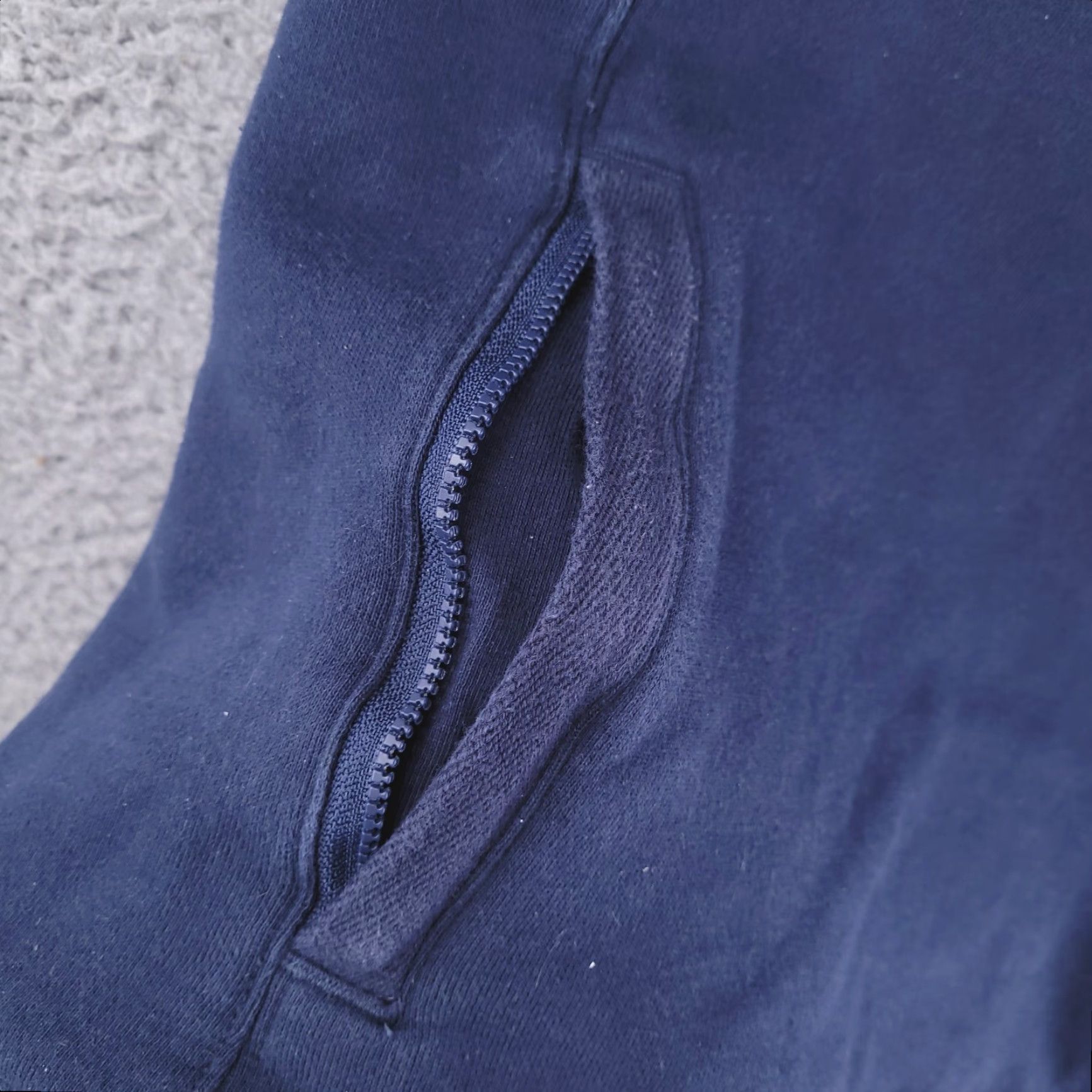Vintage Duluth Sweatshirt Womens XL Navy Blue Heavyweight Henley Pullover Size XL / US 12-14 / IT 48-50 - 4 Thumbnail