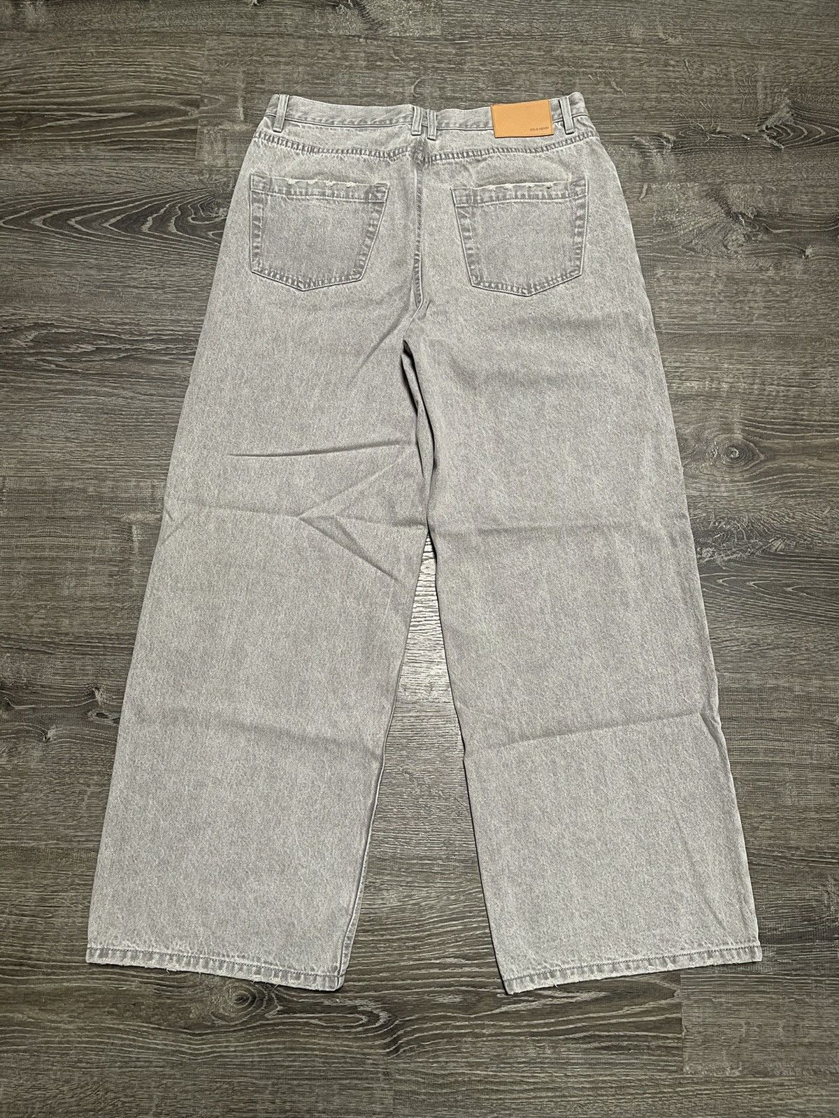 Cole Henry × basketcase gallery Cole Henry Washed Denim Jeans Light Grey Baggy V1 Size US 35 - 4 Thumbnail
