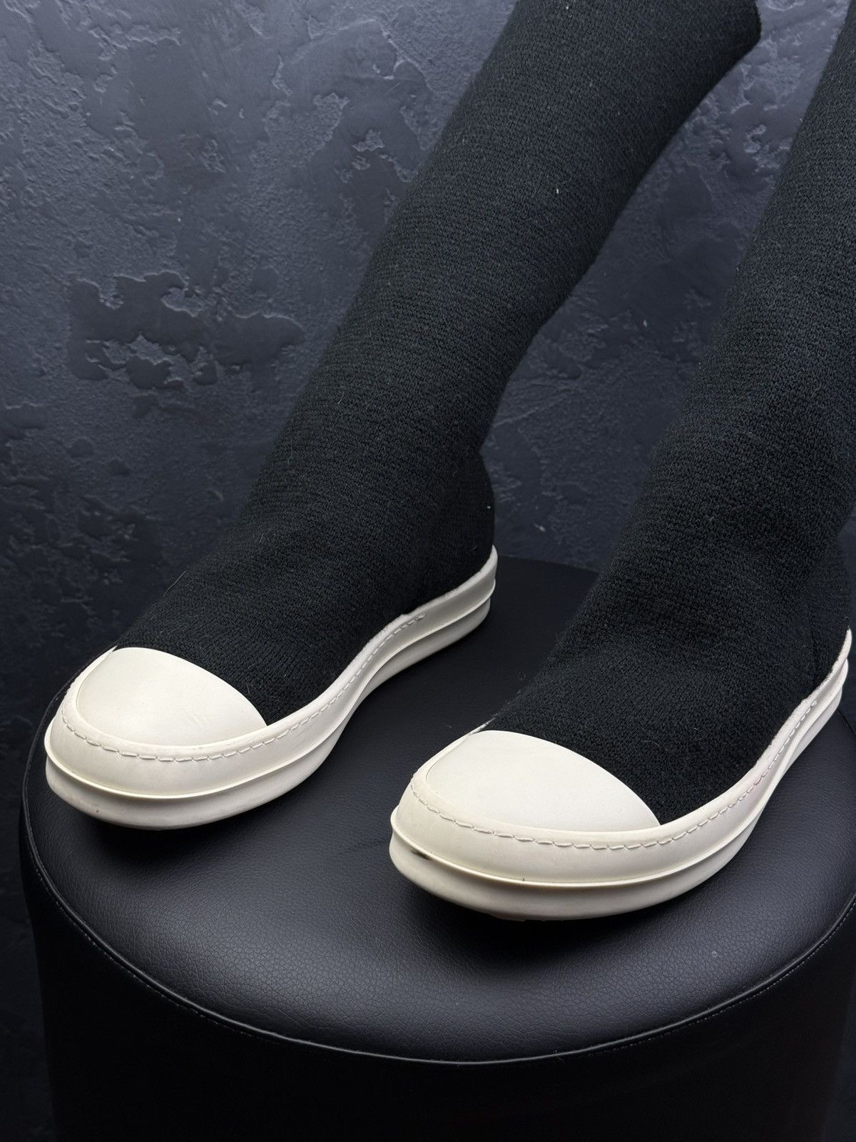 Rick Owens Drkshdw Rick Owens DRKSHDW Cotton Knit Sock Ramones Size US 8 / IT 38 - 2 Thumbnail