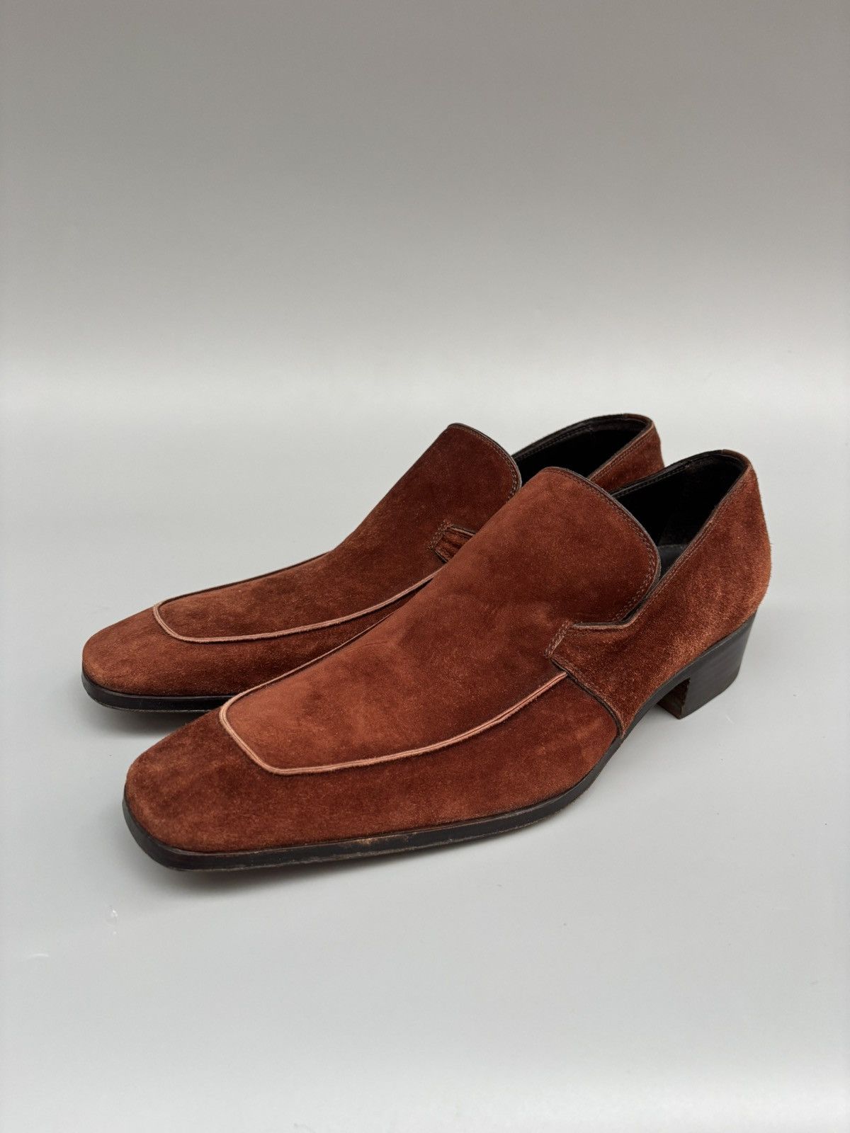 Yves Saint Laurent Yves Saint Laurent- Rive Gauche Tom Ford Era- Suede Loafers Size US 9 / EU 42 - 3 Thumbnail