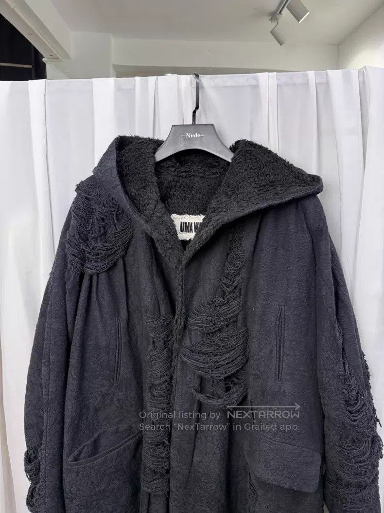 Uma Wang UMA WANG Shearling patchwork cotton coat| Size S / US 4 / IT 40 - 2 Thumbnail