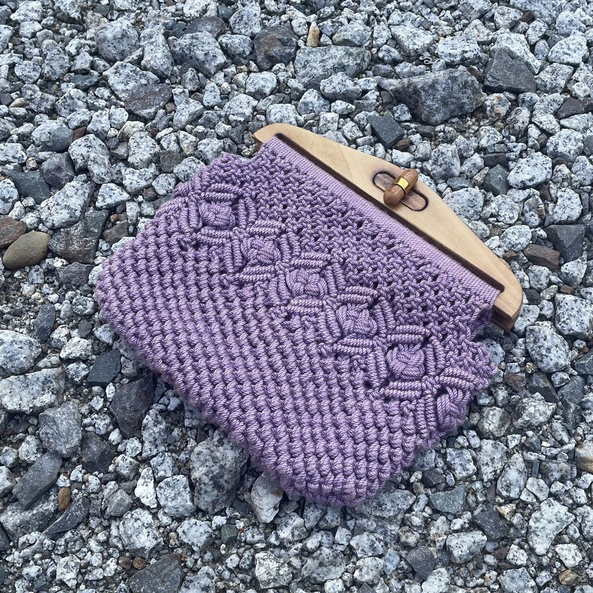 Wood Wood Mini Handcraft Crochet/Woven/Embroidery Clutch Size ONE SIZE - 1 Thumbnail