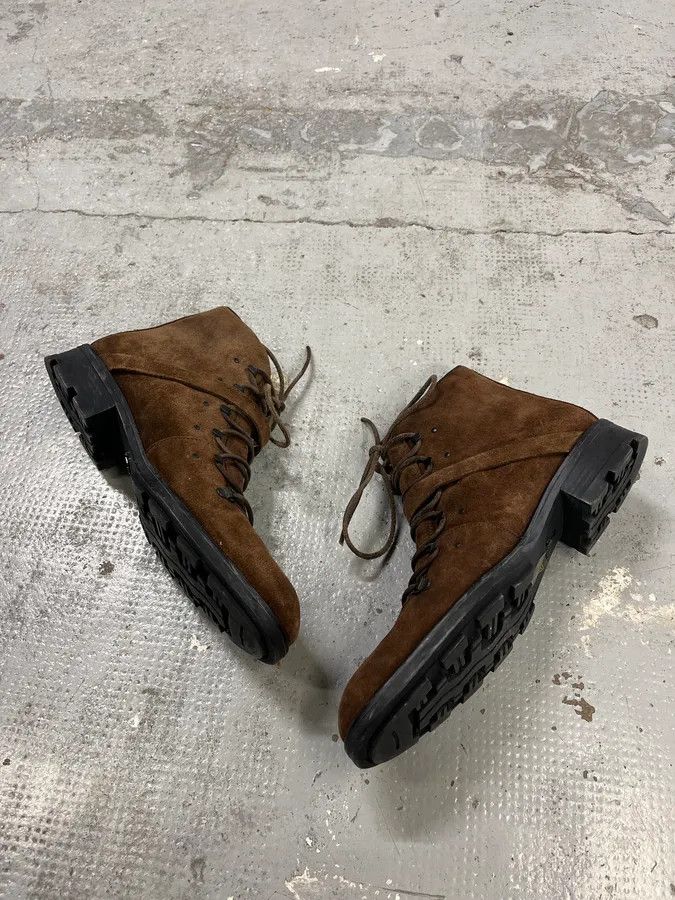 Gucci 2000s Gucci Hiking Brown Suede Leather Boots Size US 11.5 / EU 44-45 - 3 Thumbnail