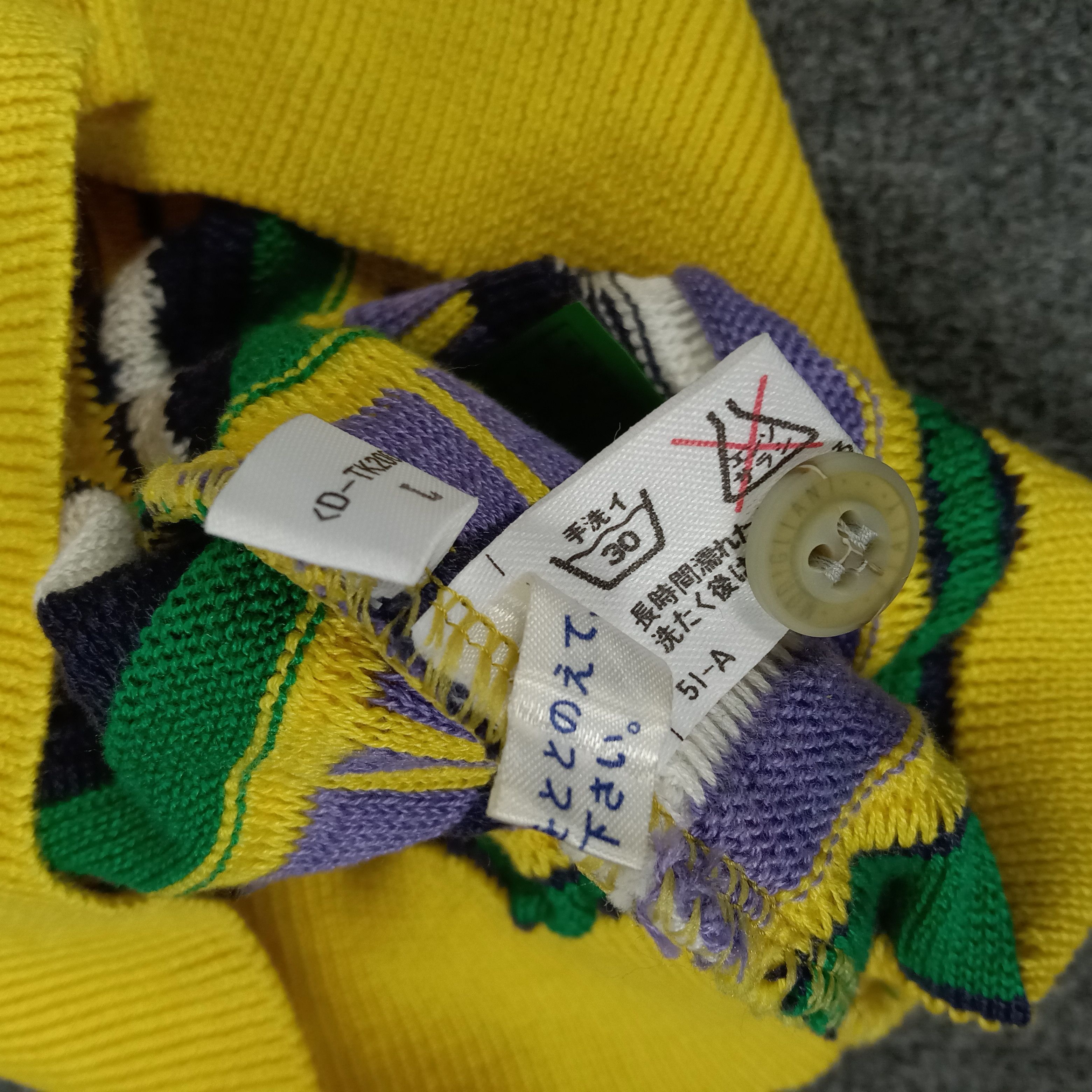 Coogi × Gypsy × Vintage Modigliani Knitted Hippie Style Polo Shirt Size US L / EU 52-54 / 3 - 7 Thumbnail