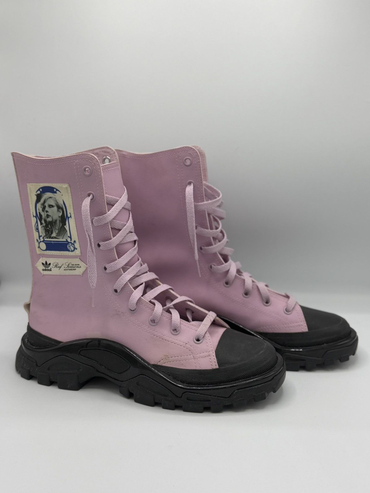 Adidas × Raf Simons Raf Simons x Detroit Runner High 'Pink Black' Size US 8 / EU 41 - 4 Thumbnail