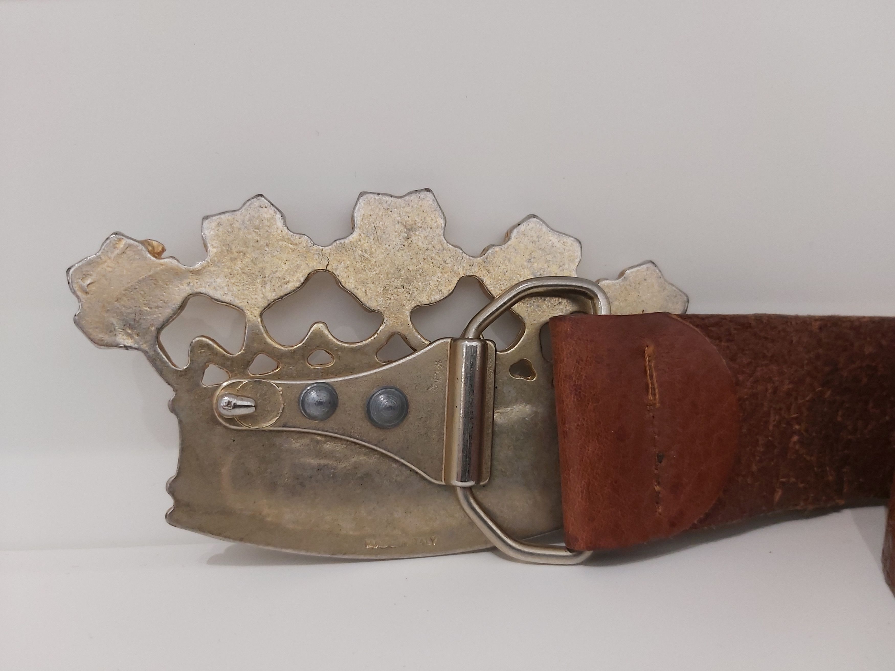 Other Y2K Denny Rose belt. Large crown crystals leather Italy Size ONE SIZE - 3 Thumbnail