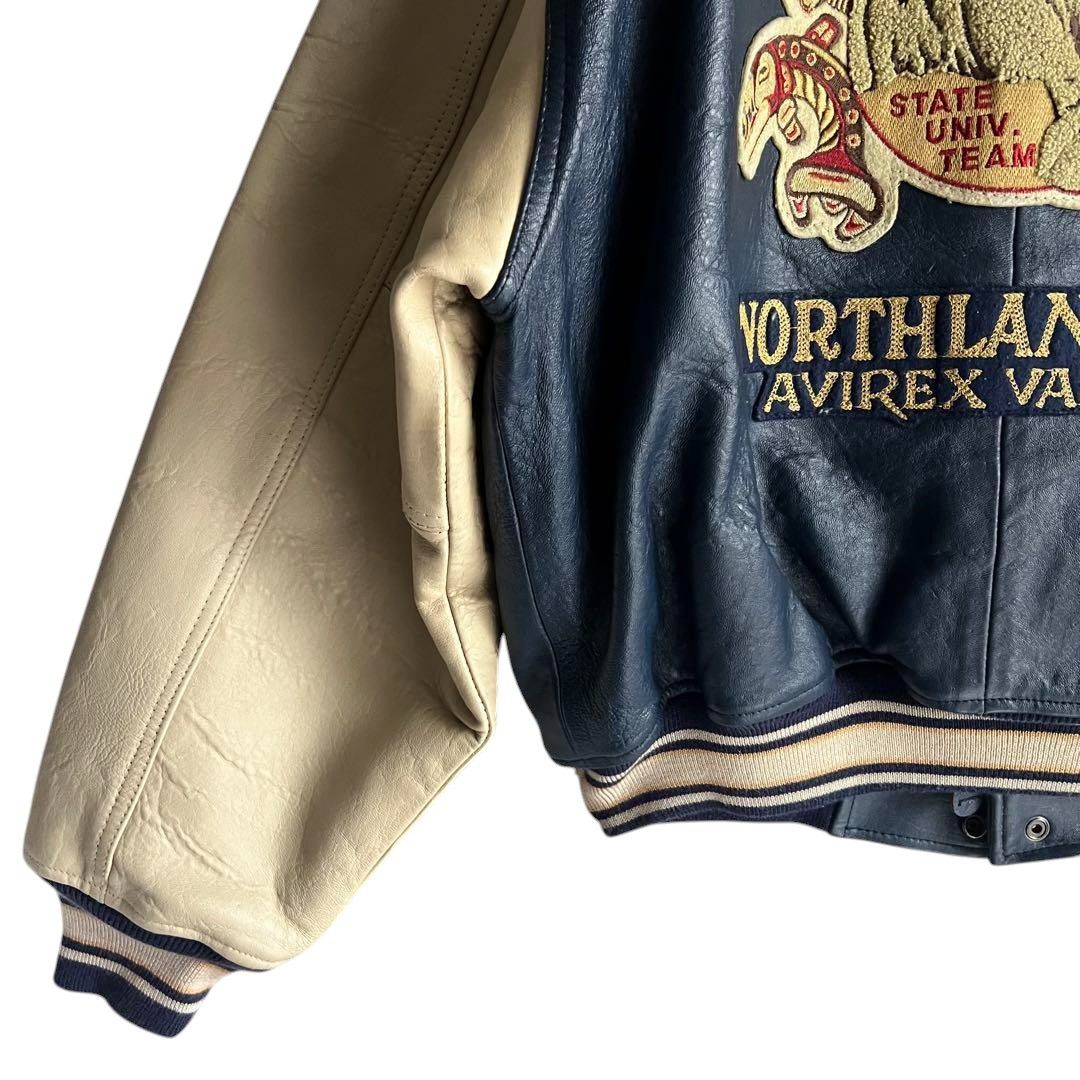 Avirex Avirex - M Alaskan Varsity Jacket Bomber College Leather 80s Size US M / EU 48-50 / 2 - 3 Thumbnail