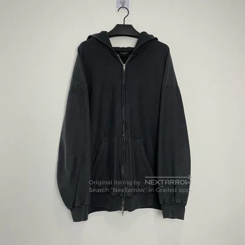 Balenciaga Balenciaga Double Hook Logo Black Hoodie Size US M / EU 48-50 / 2 - 1 Thumbnail