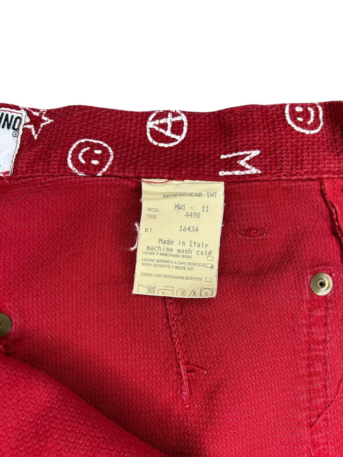 Moschino 90s Monogram Trousers Size 27" / US 4 / IT 40 - 5 Thumbnail