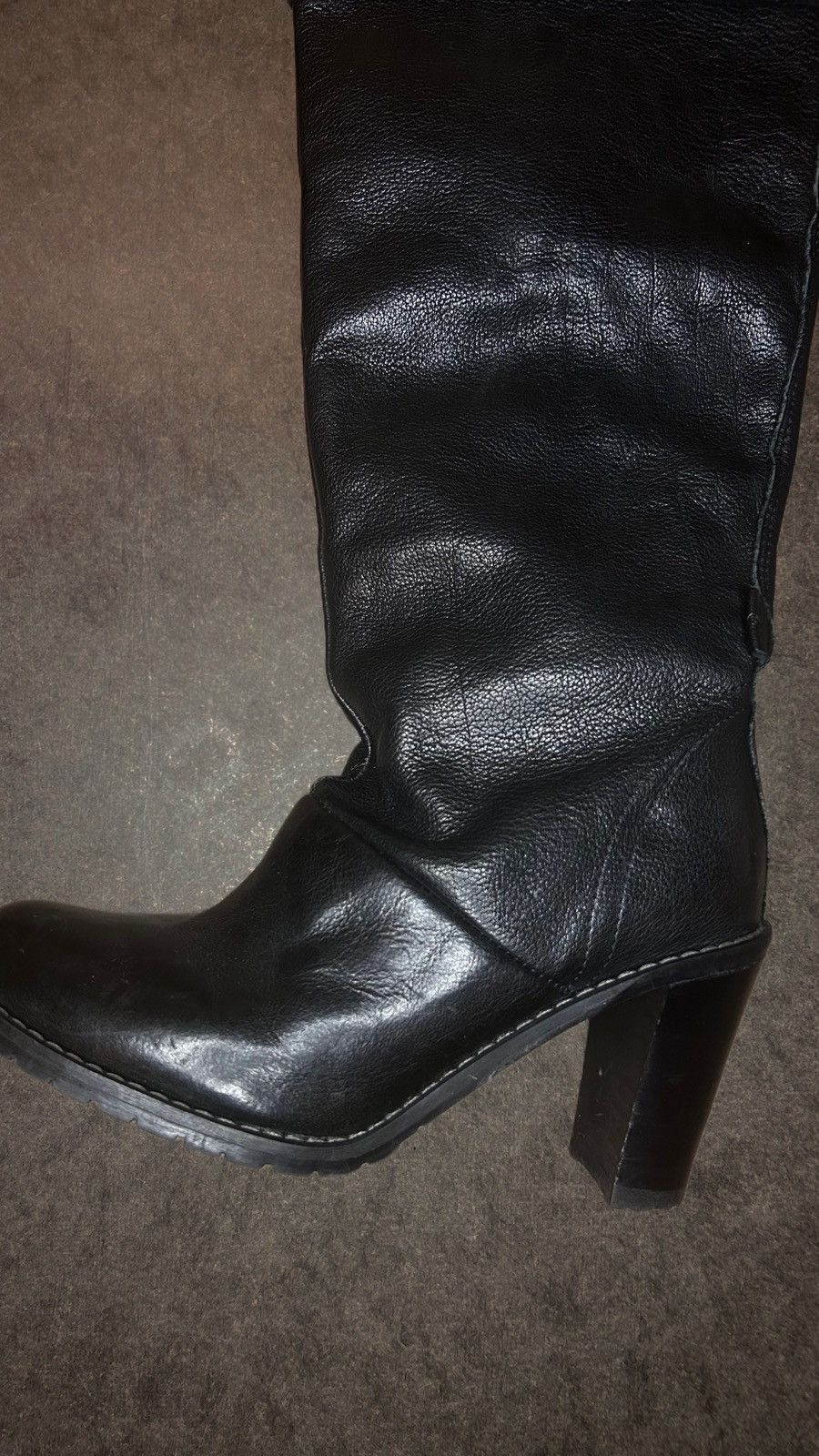 Leather × Vintage Black Leather Boots Size 36 Size US 6 / IT 36 - 3 Thumbnail