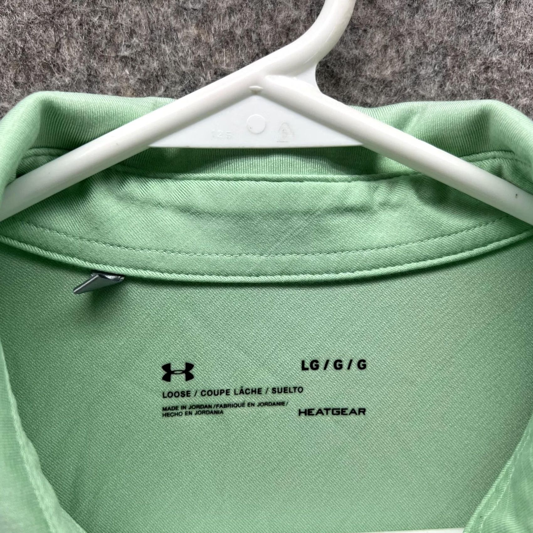 Under Armour Under Armour Polo Shirt Men Large Mint Green Loose Fit HeatGear Casual Golf Shirt Size US L / EU 52-54 / 3 - 5 Thumbnail