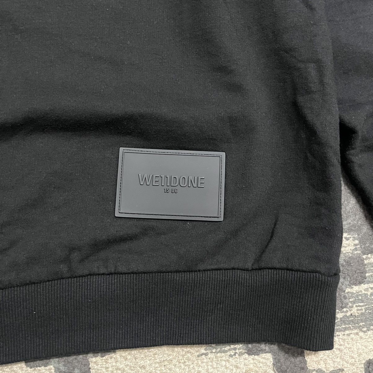 WE11DONE Authentic We11done Boxy Big Spell Black Sweatshirt Size L / US 10 / IT 46 - 7 Thumbnail