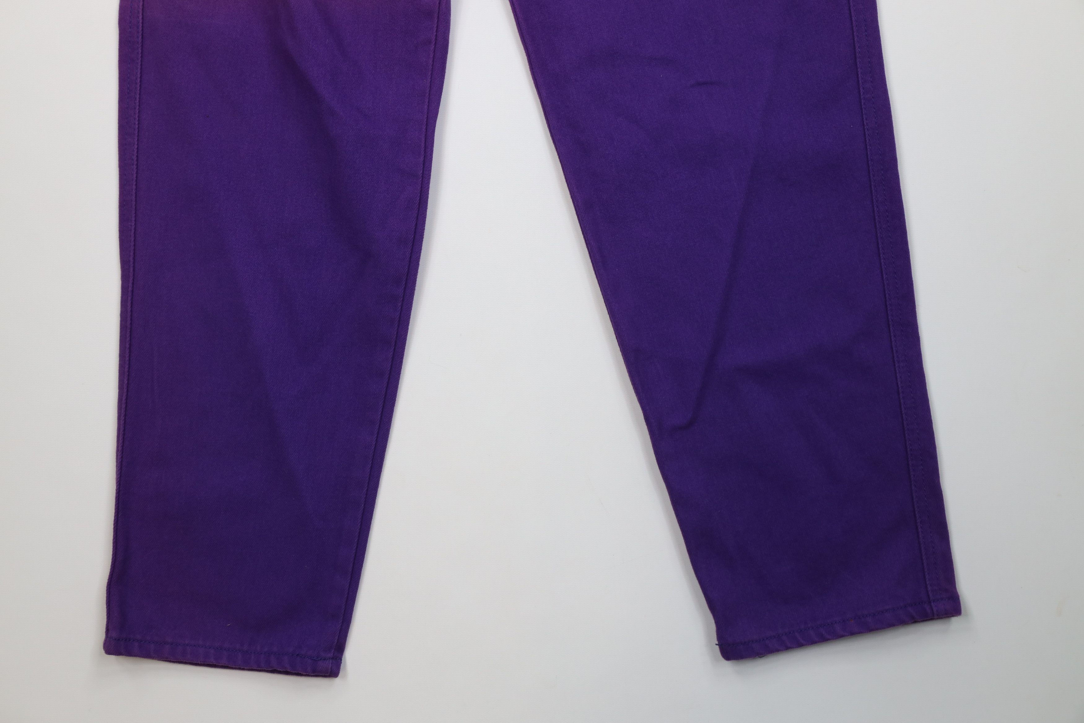Vintage Deadstock Vintage 90s Streetwear Skateboard Jeans Purple Size US 29 - 4 Thumbnail