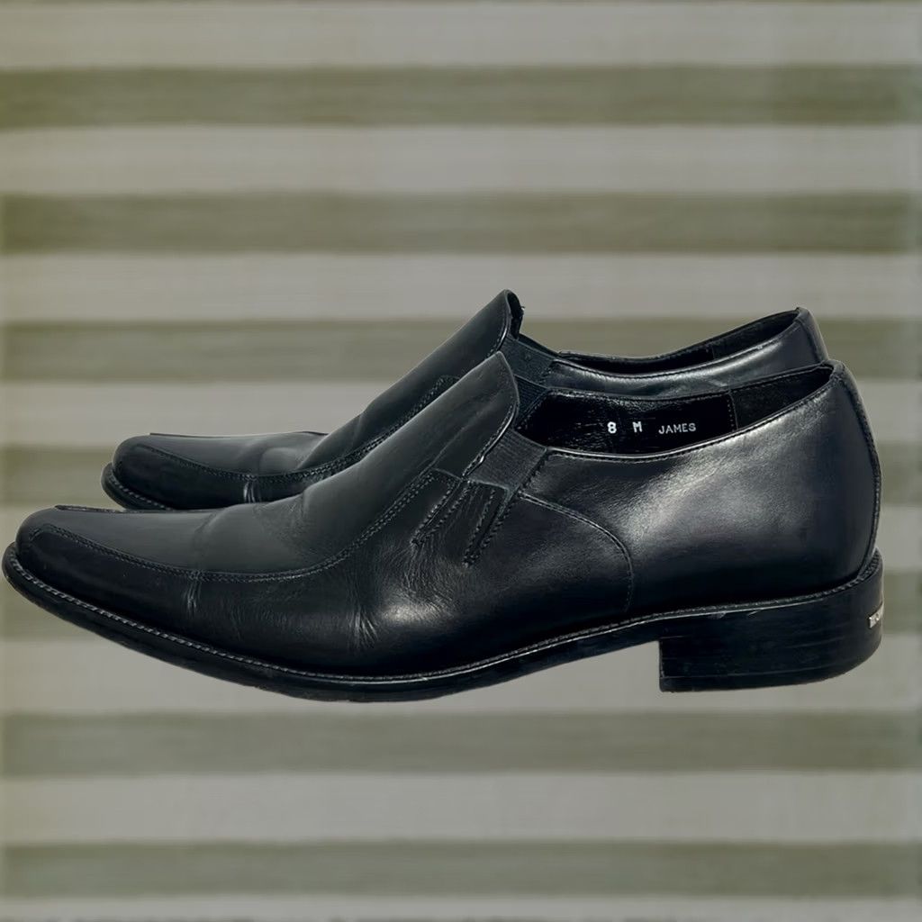 Donald Pliner Donald J Pliner Black Leather Loafers Oxford Size 8M Made In Italy Mens Shoes Size US 8 / EU 41 - 1 Thumbnail