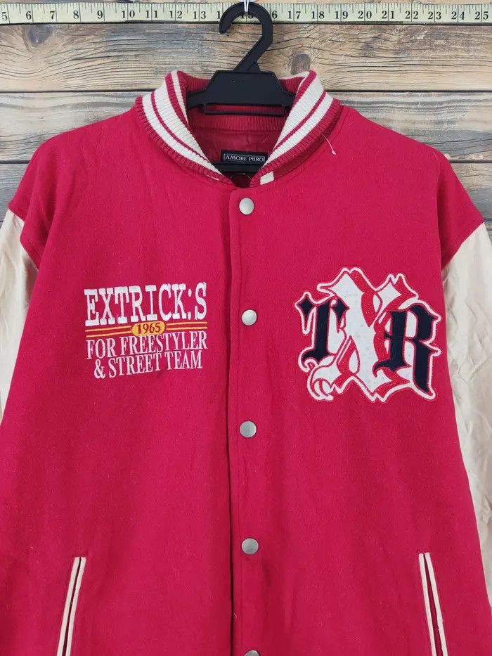 Japanese Brand DL Amore Puro Red Cream Varsity Jackets #W1111 Size US L / EU 52-54 / 3 - 15 Thumbnail