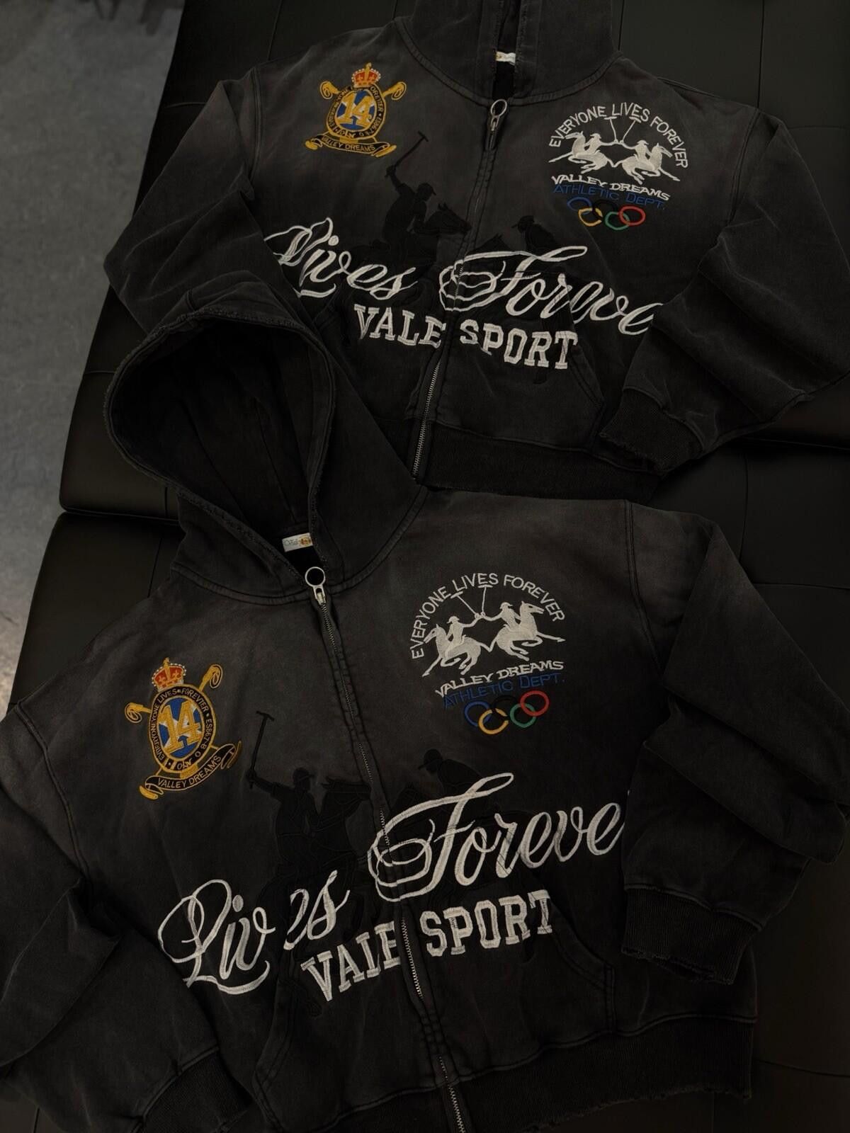 Vale XL - Vale Zip Up Black Hoodie Authentic Valley Vale Forever Size US XL / EU 56 / 4 - 12 Thumbnail
