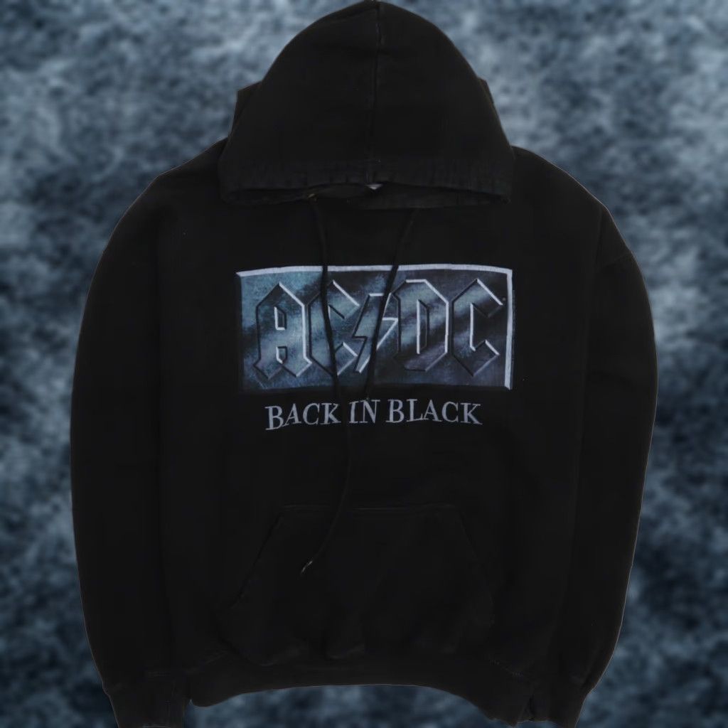 AC/DC For Those About To Rock Hoodie - Official Men's Black Pullover Hoodie